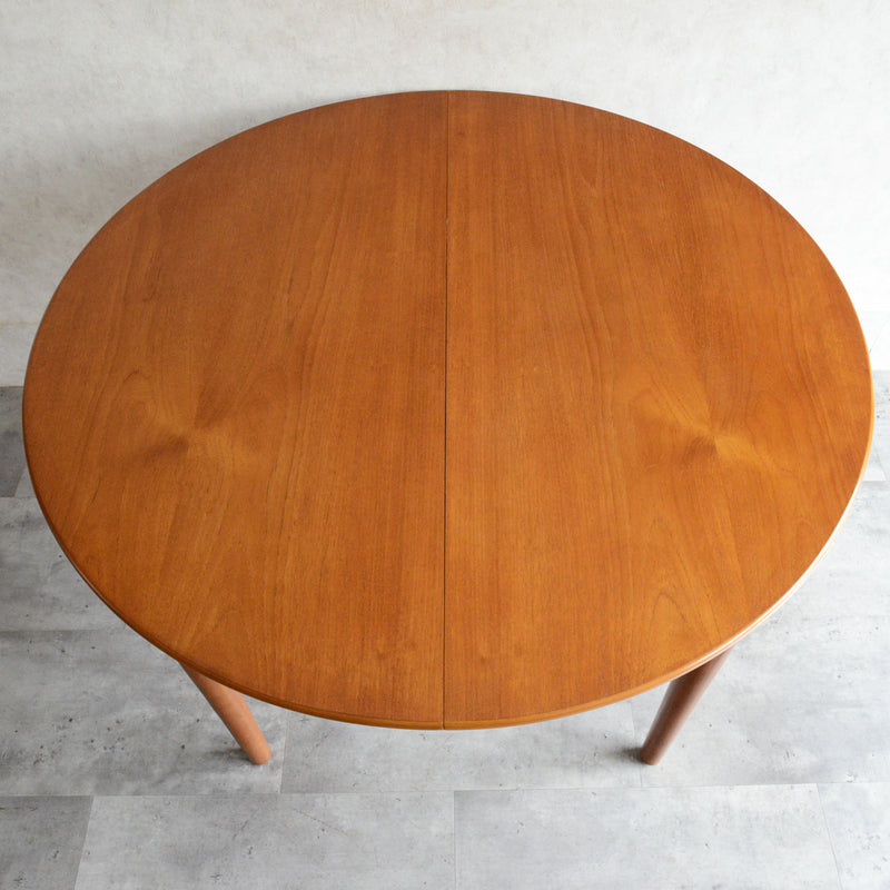 Jentique コンパクト エクステンション ラウンドテーブル99(天板剥離再塗装済)