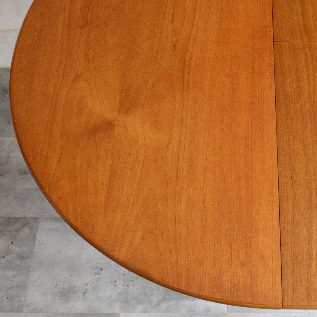 Jentique コンパクト エクステンション ラウンドテーブル99(天板剥離再塗装済)