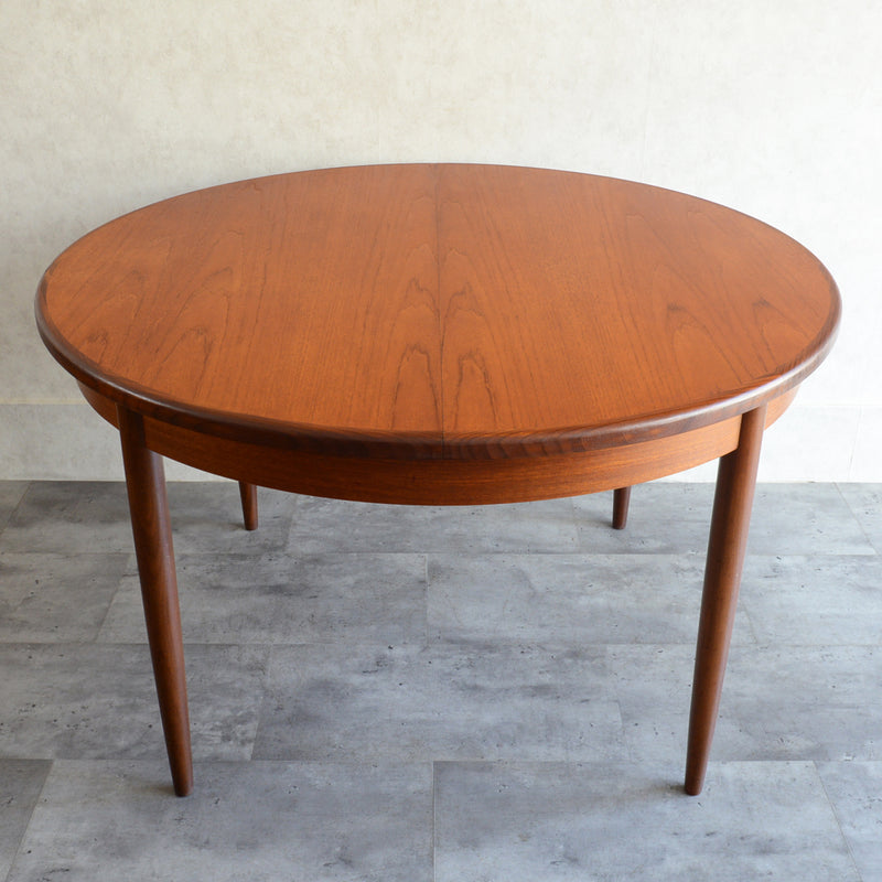 G-PLAN ジープラン エクステンション ラウンドテーブル84(天板剥離再塗装）