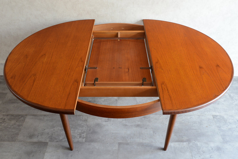 G-PLAN ジープラン エクステンション ラウンドテーブル84(天板剥離再塗装）