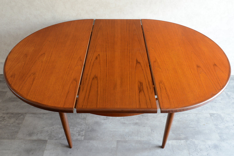 G-PLAN ジープラン エクステンション ラウンドテーブル84(天板剥離再塗装）