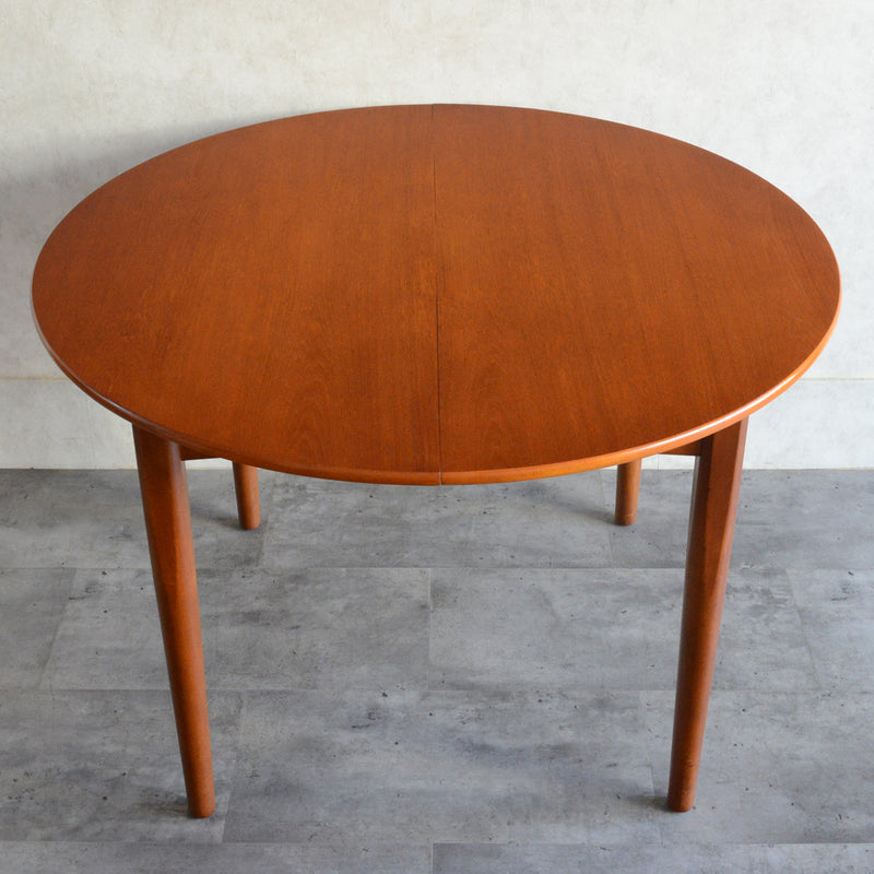 Jentique コンパクト エクステンション ラウンドテーブル 04 (天板剥離再塗装済)