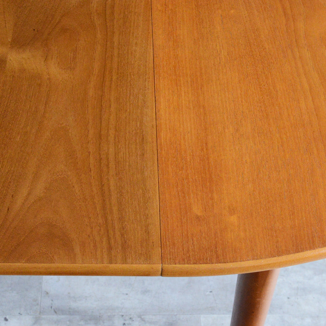 Jentique コンパクト エクステンション ラウンドテーブル99(天板剥離再塗装済)