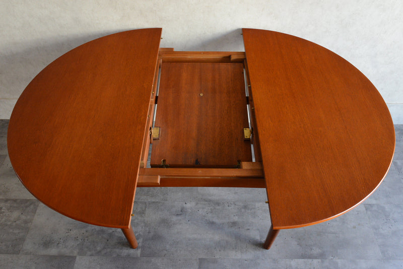 Jentique コンパクト エクステンション ラウンドテーブル 04 (天板剥離再塗装済)