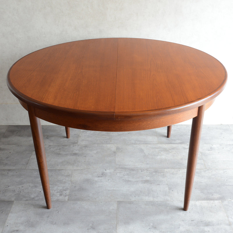 G-PLAN ジープラン　エクステンション ラウンドテーブル80(天板剥離再塗装）