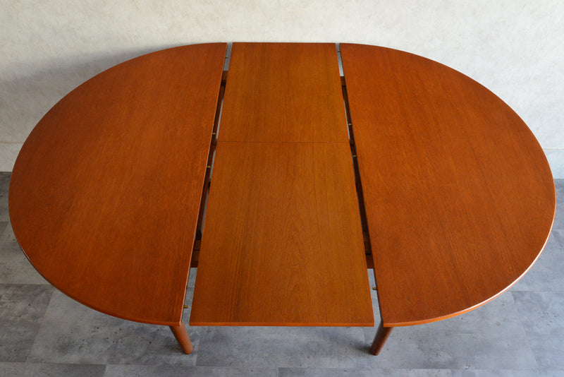 Jentique コンパクト エクステンション ラウンドテーブル 04 (天板剥離再塗装済)