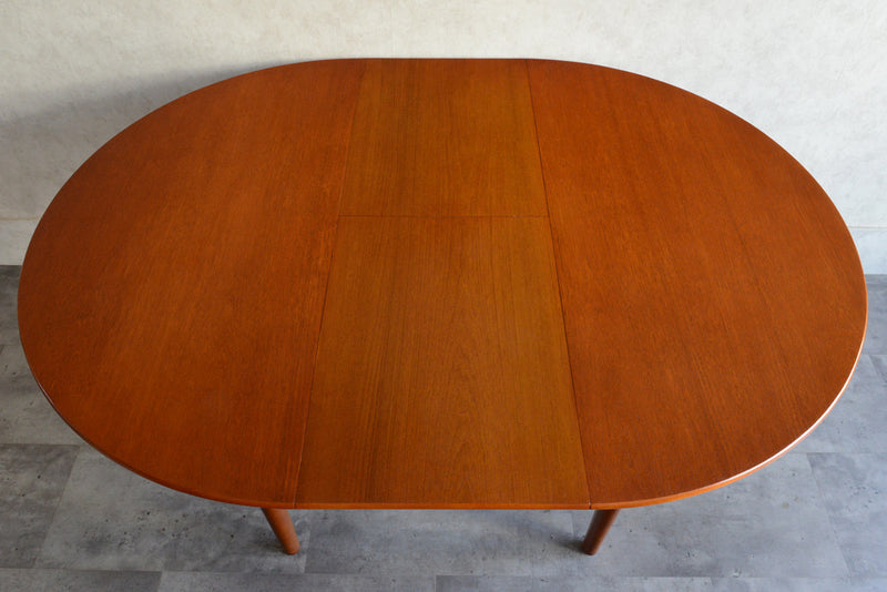 Jentique コンパクト エクステンション ラウンドテーブル 04 (天板剥離再塗装済)