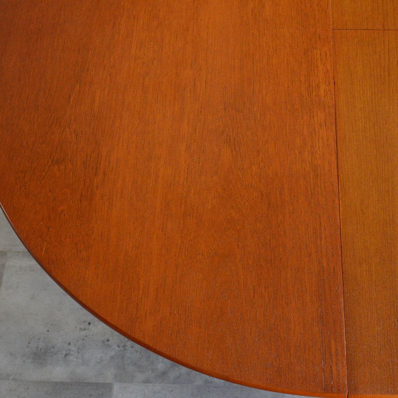 Jentique コンパクト エクステンション ラウンドテーブル 04 (天板剥離再塗装済)