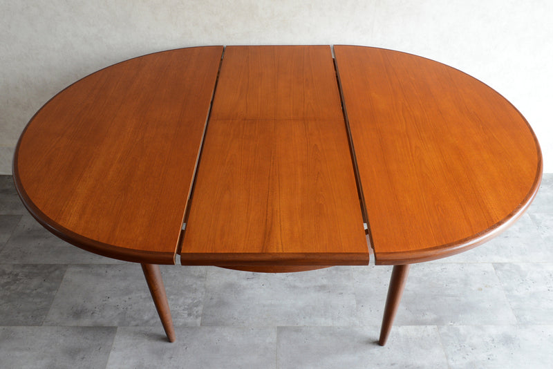 G-PLAN ジープラン　エクステンション ラウンドテーブル80(天板剥離再塗装）