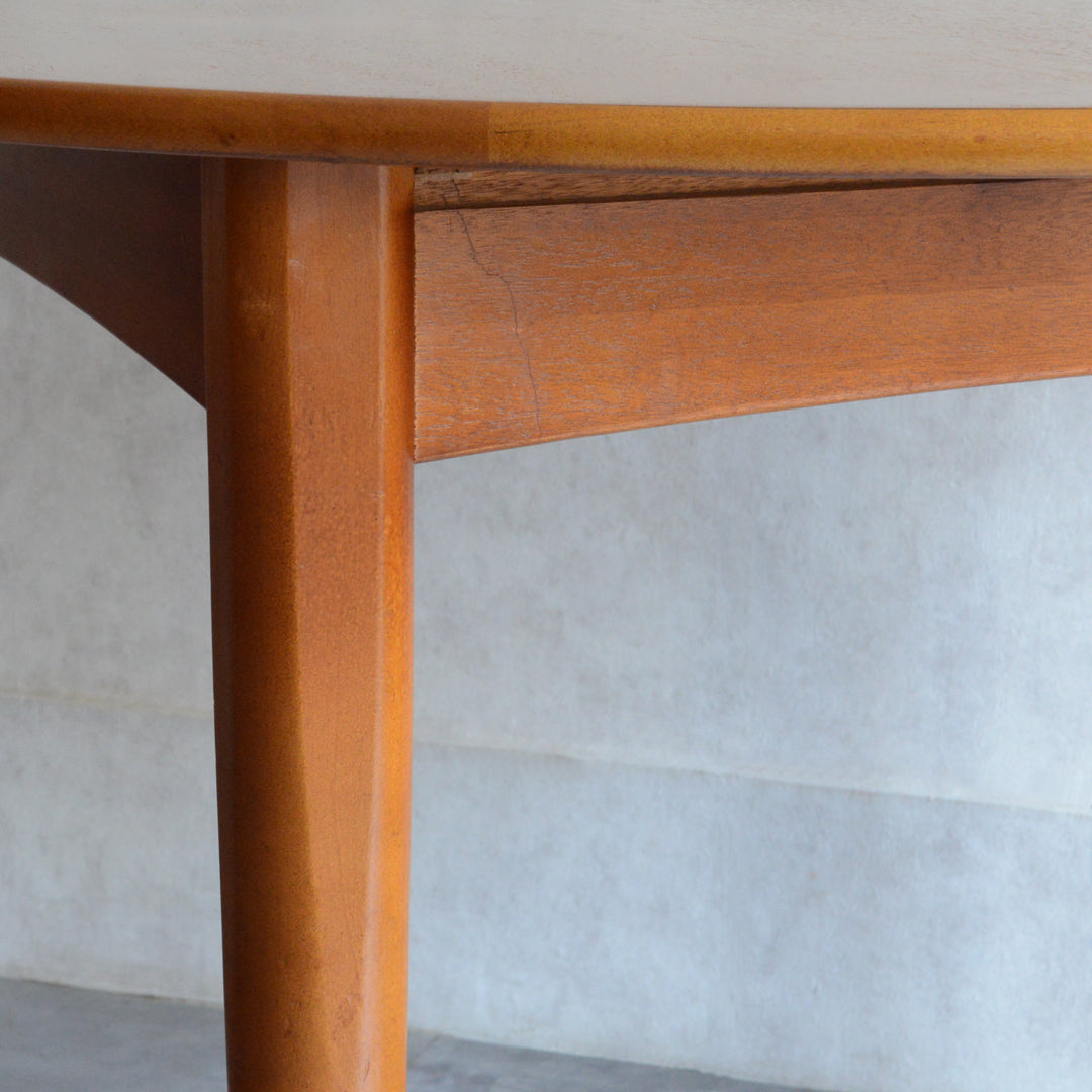 Jentique コンパクト エクステンション ラウンドテーブル99(天板剥離再塗装済)