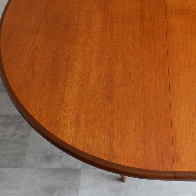 G-PLAN ジープラン　エクステンション ラウンドテーブル80(天板剥離再塗装）