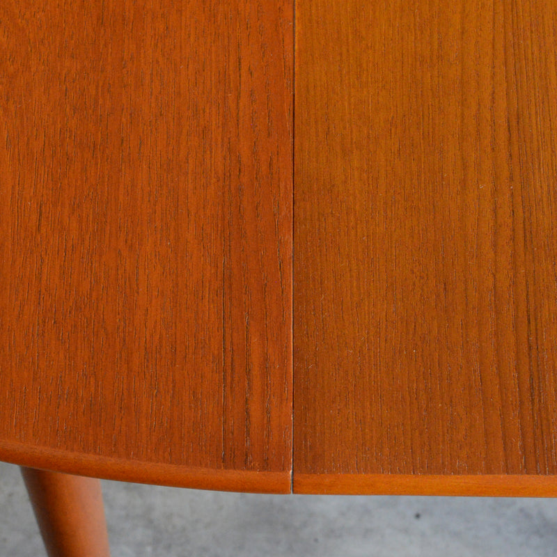 Jentique コンパクト エクステンション ラウンドテーブル 04 (天板剥離再塗装済)