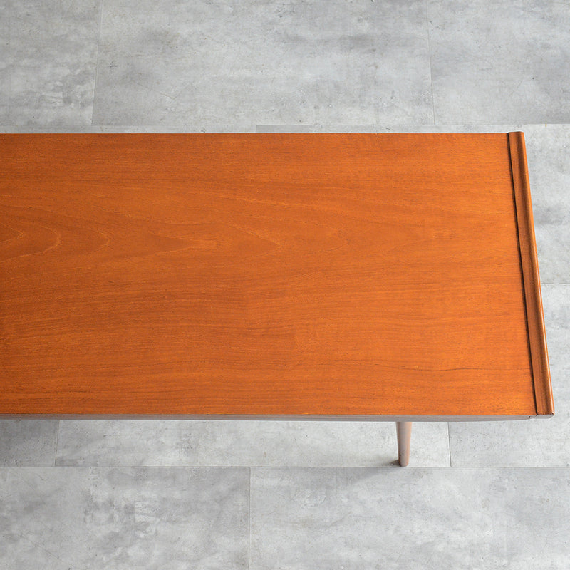 イギリスヴィンテージ　 チーク ローテーブル 47(天板剥離再塗装済）