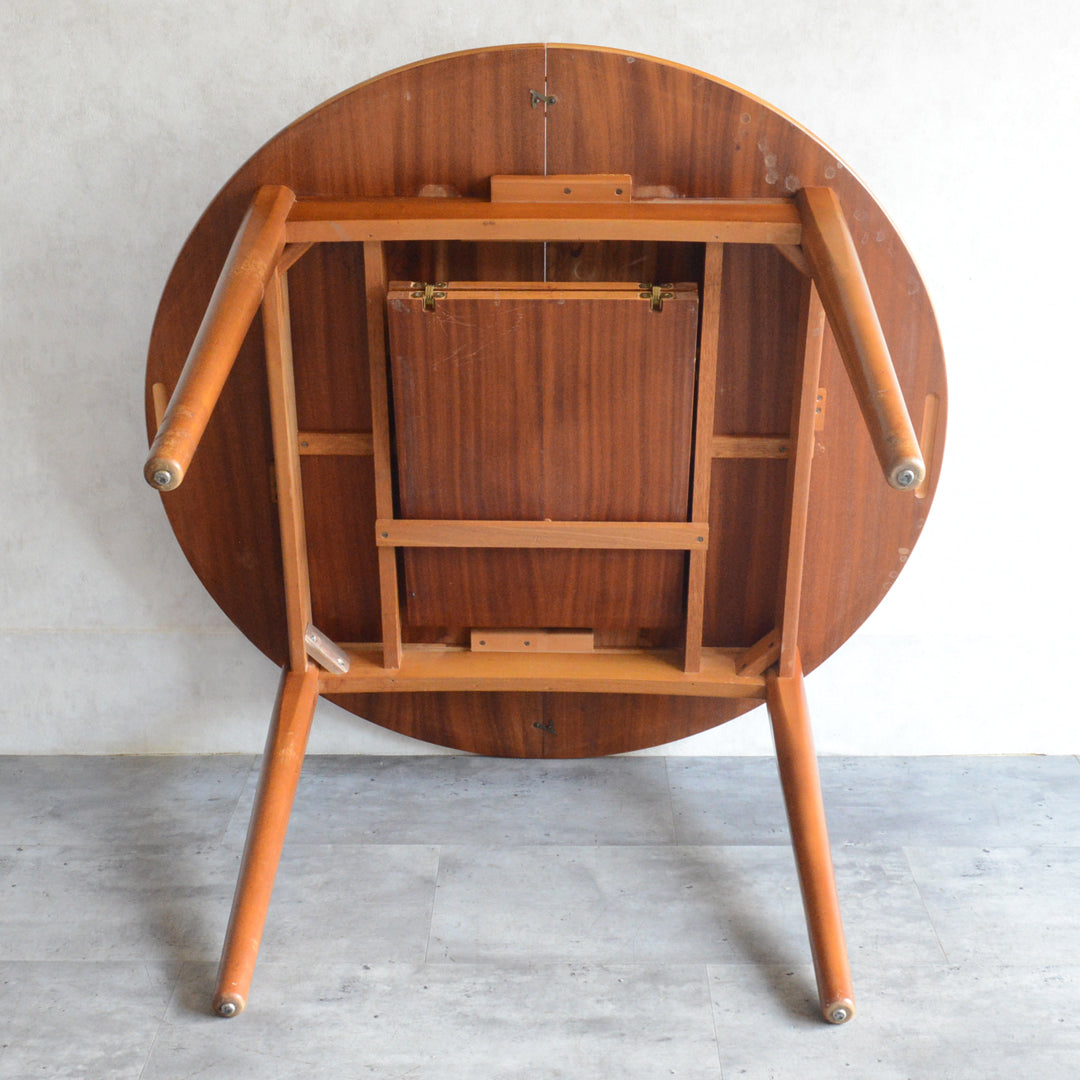 Jentique コンパクト エクステンション ラウンドテーブル99(天板剥離再塗装済)