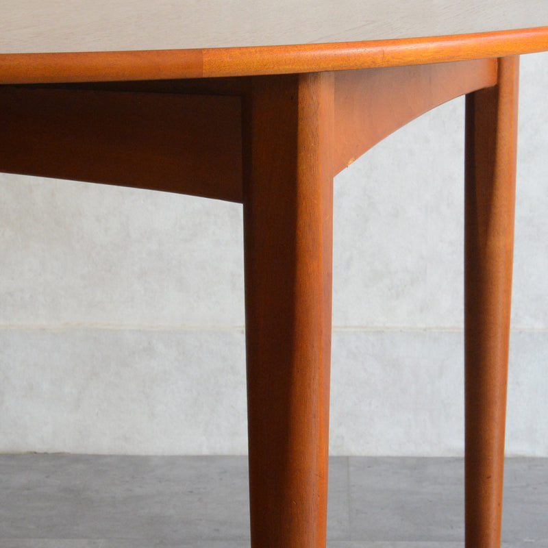 Jentique コンパクト エクステンション ラウンドテーブル 04 (天板剥離再塗装済)