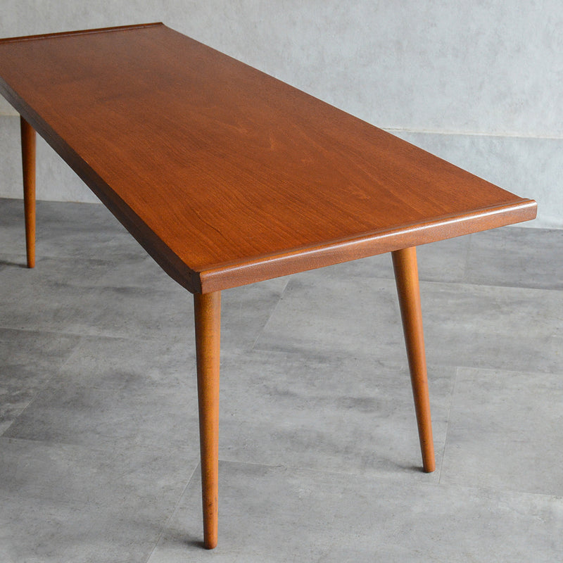 イギリスヴィンテージ　 チーク ローテーブル 47(天板剥離再塗装済）