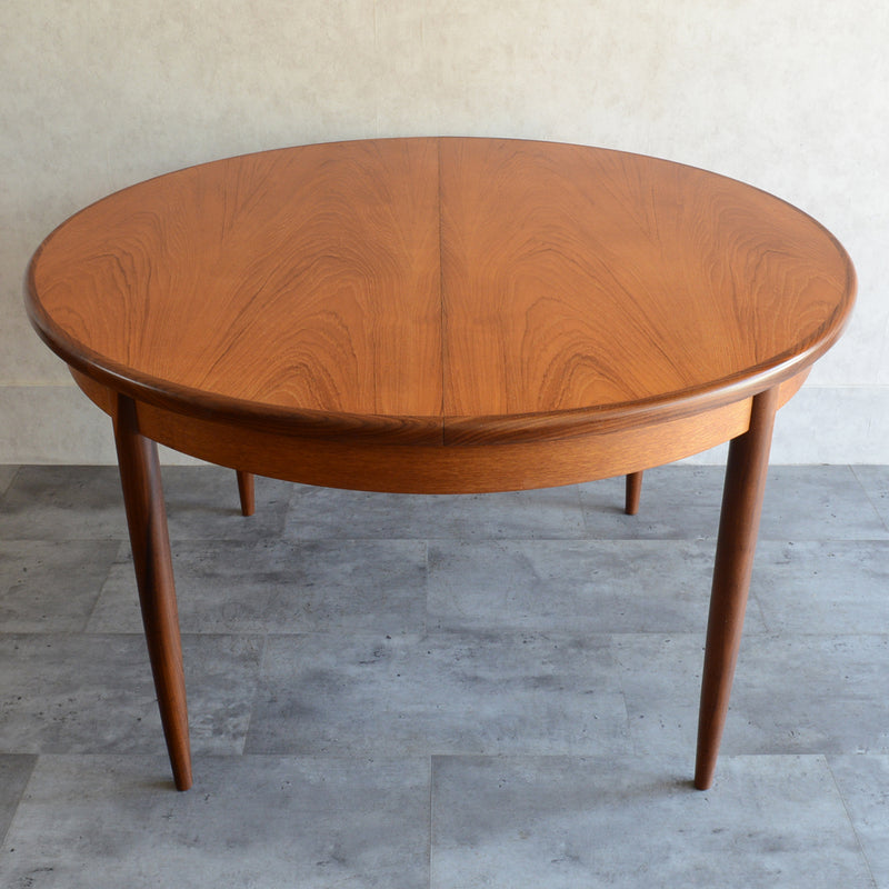 M様見学予約商品 G-PLAN ジープラン エクステンション ラウンドテーブル85 (天板剥離再塗装）