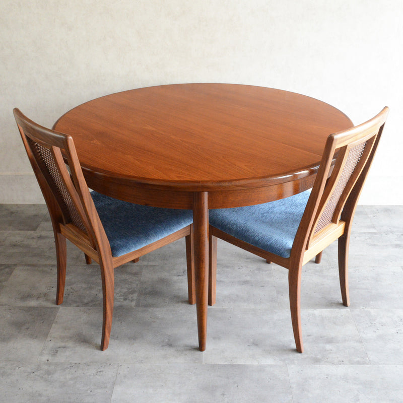 I様ご予約品　G-PLAN ジープラン エクステンション ラウンドテーブル 105 (天板剥離再塗装）