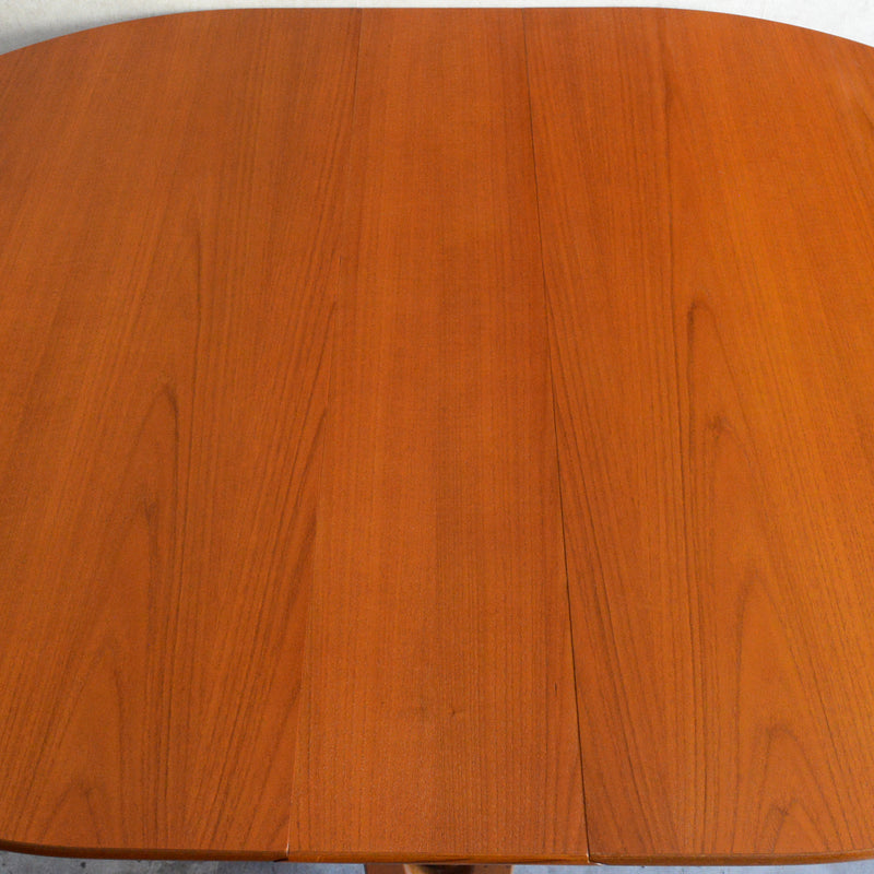 Jentique ジェンティーク　ゲートレッグテーブル32（オーバル・天板剝離再塗装済）