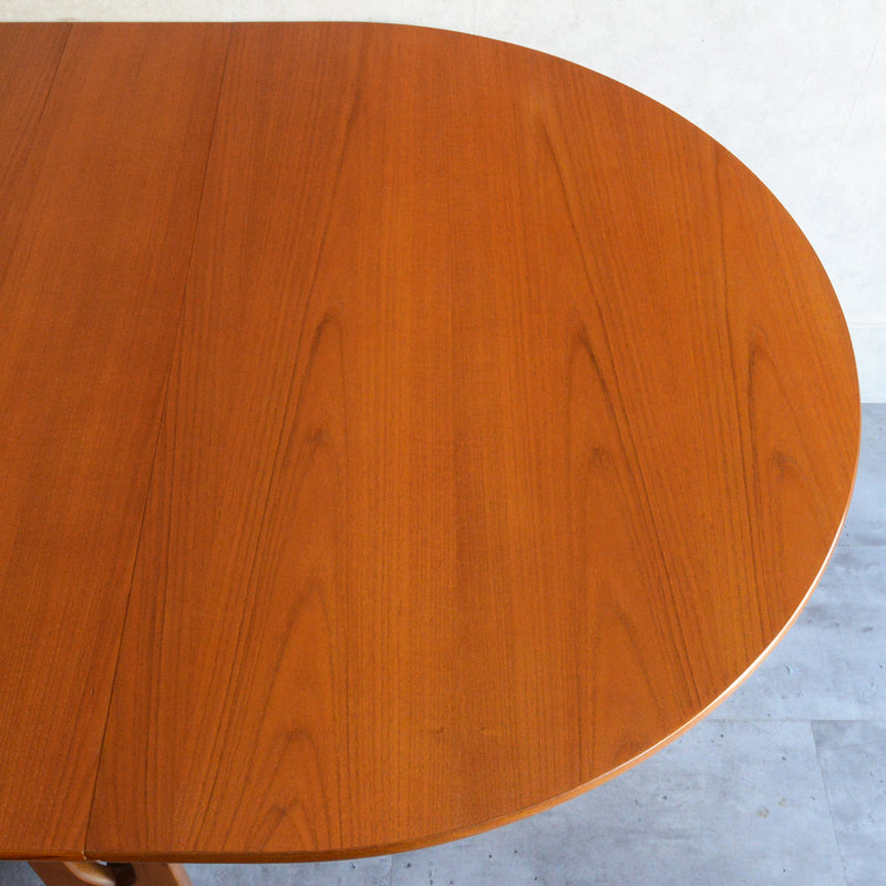 Jentique ジェンティーク　ゲートレッグテーブル32（オーバル・天板剝離再塗装済）