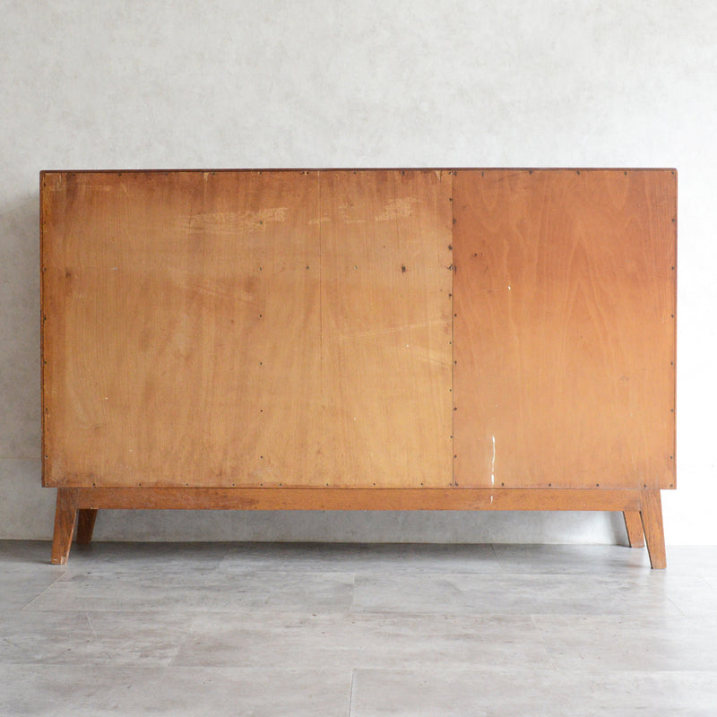 ミッドセンチュリー ヴィンテージ　オーク ガラスキャビネット 88