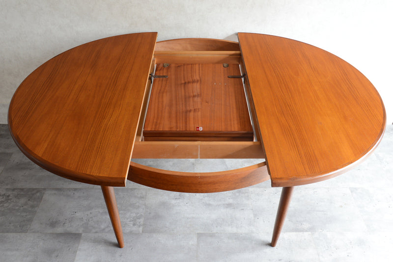 G-PLAN ジープラン　エクステンション ラウンドテーブル81(天板剥離再塗装）