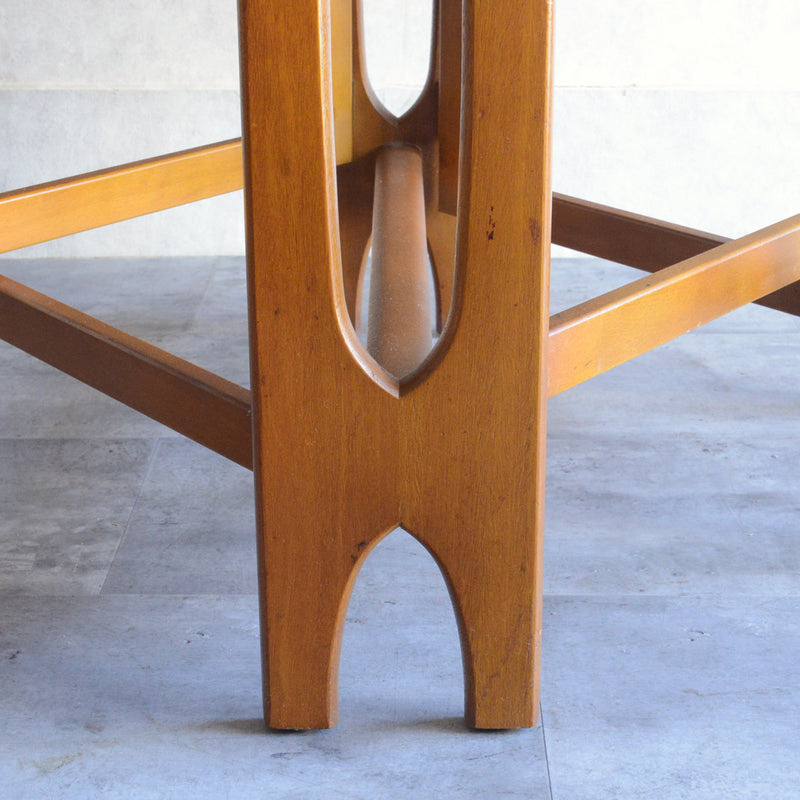 Jentique ジェンティーク　ゲートレッグテーブル32（オーバル・天板剝離再塗装済）