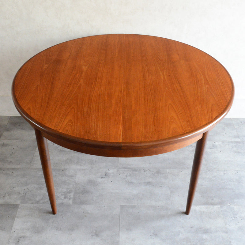 I様ご予約品　G-PLAN ジープラン エクステンション ラウンドテーブル 105 (天板剥離再塗装）