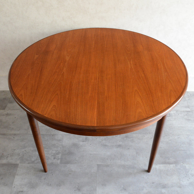 I様ご予約品　G-PLAN ジープラン エクステンション ラウンドテーブル 105 (天板剥離再塗装）