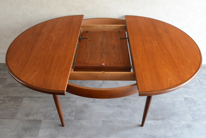 I様ご予約品　G-PLAN ジープラン エクステンション ラウンドテーブル 105 (天板剥離再塗装）