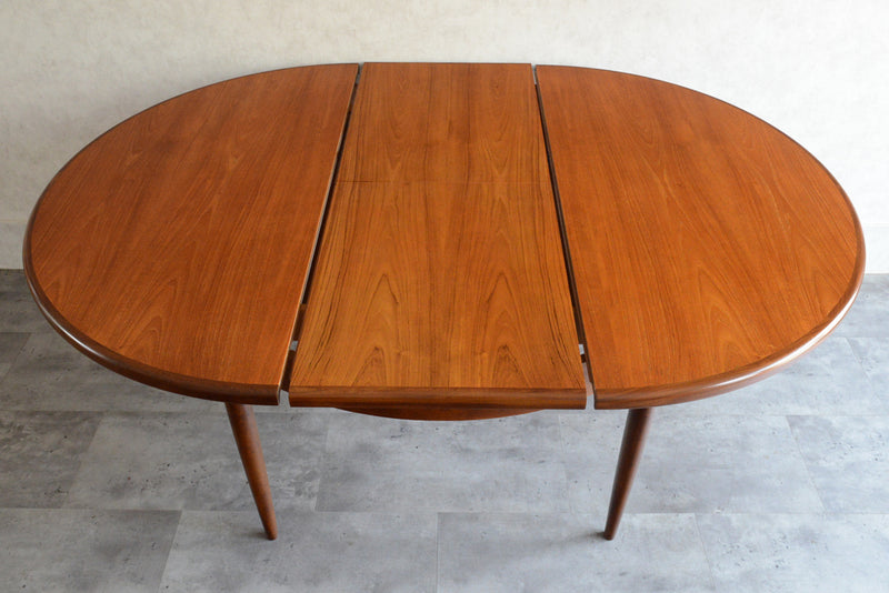 I様ご予約品　G-PLAN ジープラン エクステンション ラウンドテーブル 105 (天板剥離再塗装）