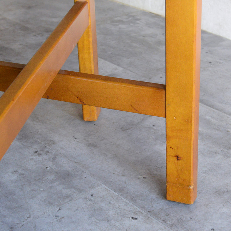 Jentique ジェンティーク　ゲートレッグテーブル32（オーバル・天板剝離再塗装済）