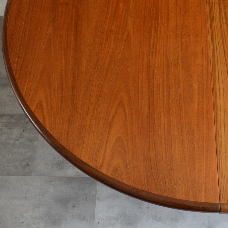 I様ご予約品　G-PLAN ジープラン エクステンション ラウンドテーブル 105 (天板剥離再塗装）