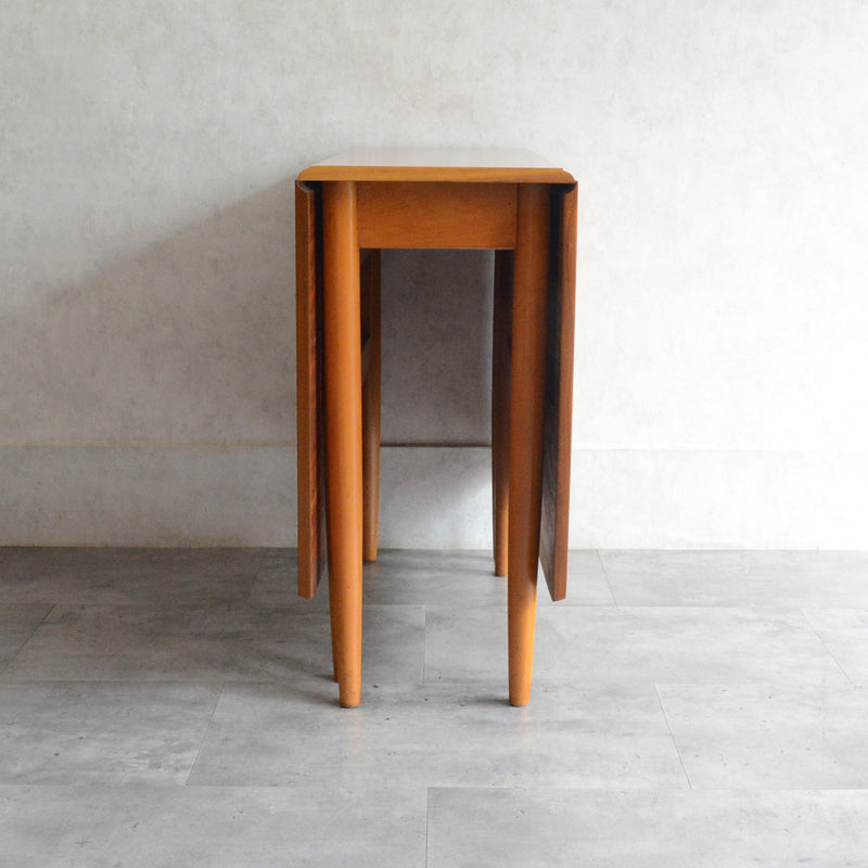 ミッドセンチュリー ヴィンテージ　ゲートレッグダイニングテーブル48 (天板剝離再塗装済）