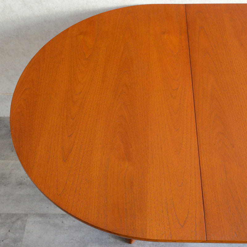 Sutcliffe サトクリフ チークゲートレッグテーブル31(オーバル・天板剝離再塗装済）