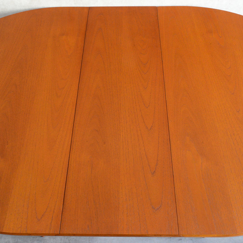 Sutcliffe サトクリフ チークゲートレッグテーブル31(オーバル・天板剝離再塗装済）