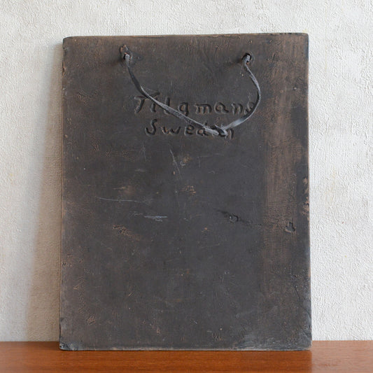 スウェーデンヴィンテージ 陶板/ウォールプレート 6-84 小鹿