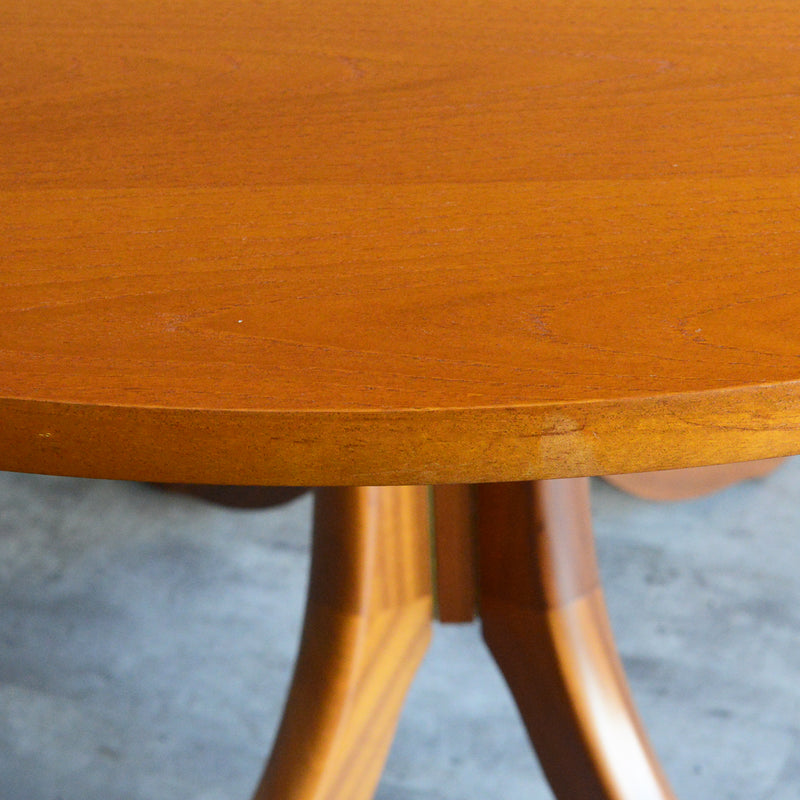 Sutcliffe サトクリフ チークゲートレッグテーブル31(オーバル・天板剝離再塗装済）