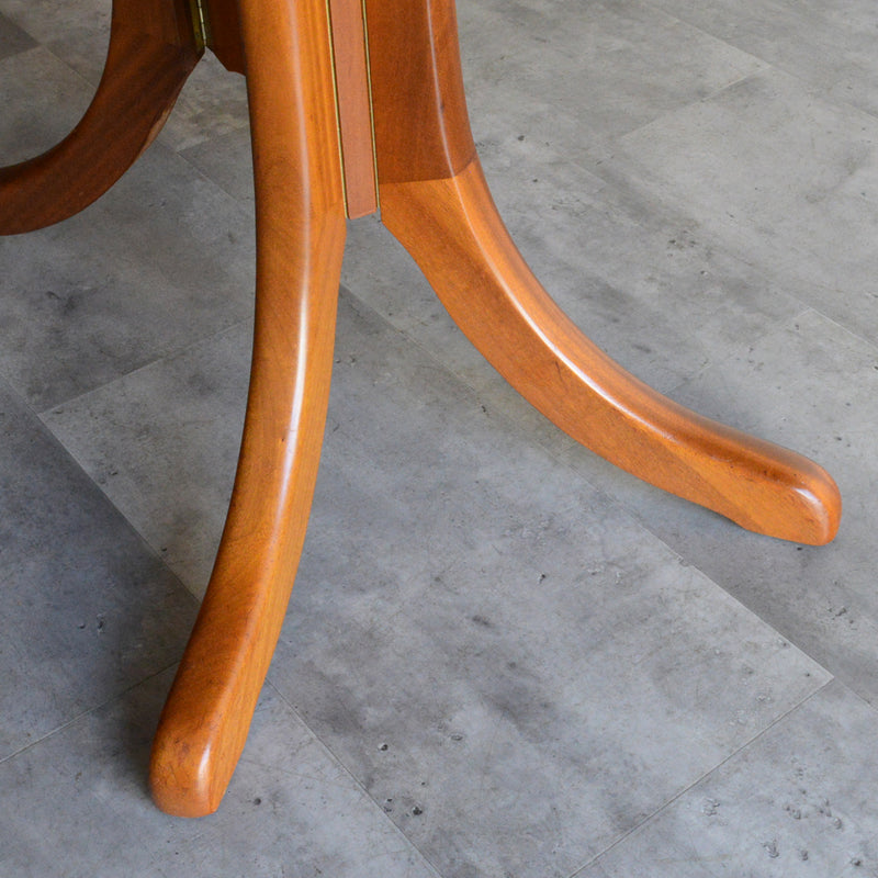 Sutcliffe サトクリフ チークゲートレッグテーブル31(オーバル・天板剝離再塗装済）