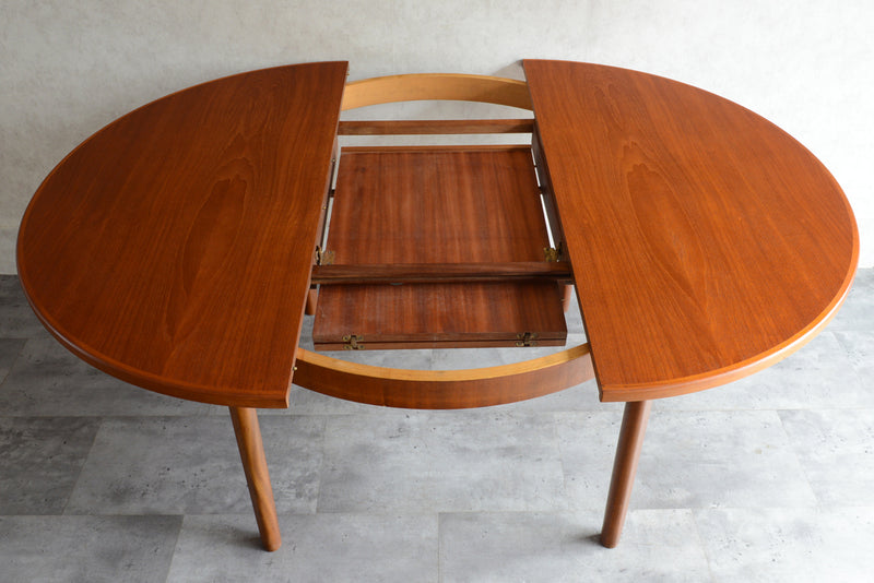 McINTOSH マッキントッシュ ラウンドエクステンション テーブル12（天板剥離再塗装済）