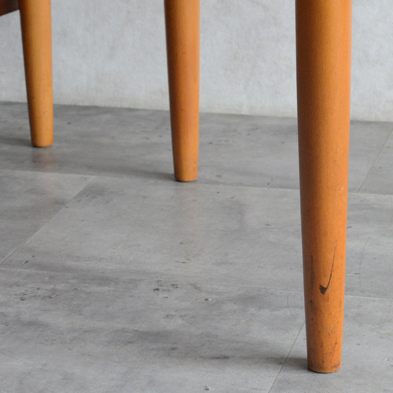 ミッドセンチュリー ヴィンテージ　ゲートレッグダイニングテーブル48 (天板剝離再塗装済）