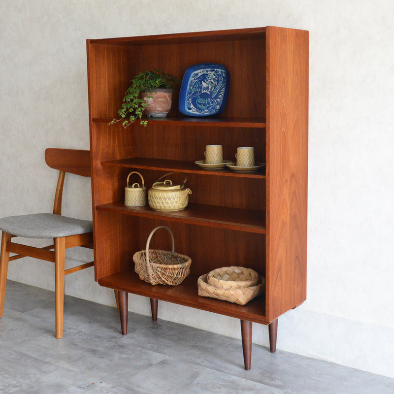M様予約商品　デンマークヴィンテージ チークシェルフ(ガラス戸付）P-15