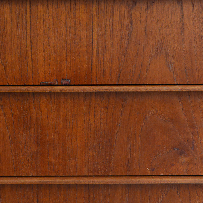 デンマーク ヴィンテージ  チーク４段チェスト 8-7