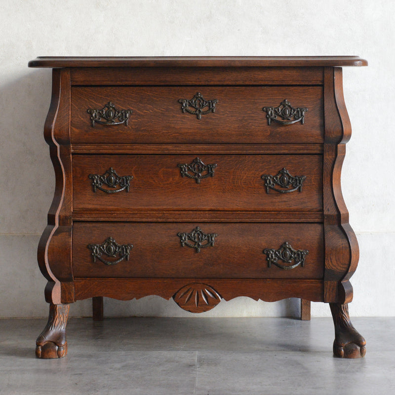 ベルギークラシック オーク 3段チェスト 04