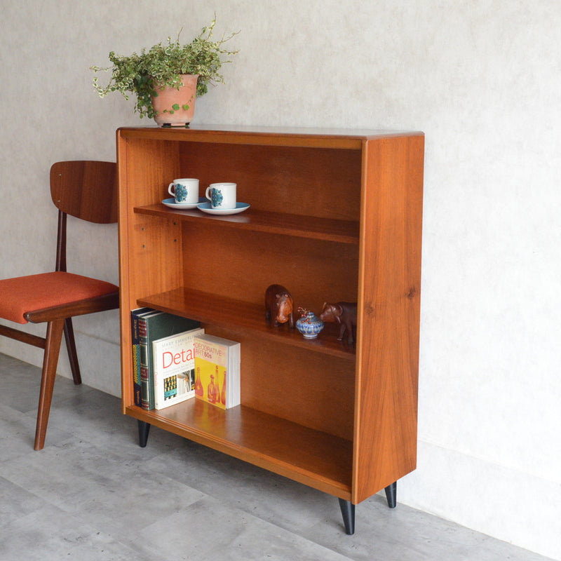 ミッドセンチュリー ヴィンテージ　ガラスキャビネット 96(天板剥離再塗装済）