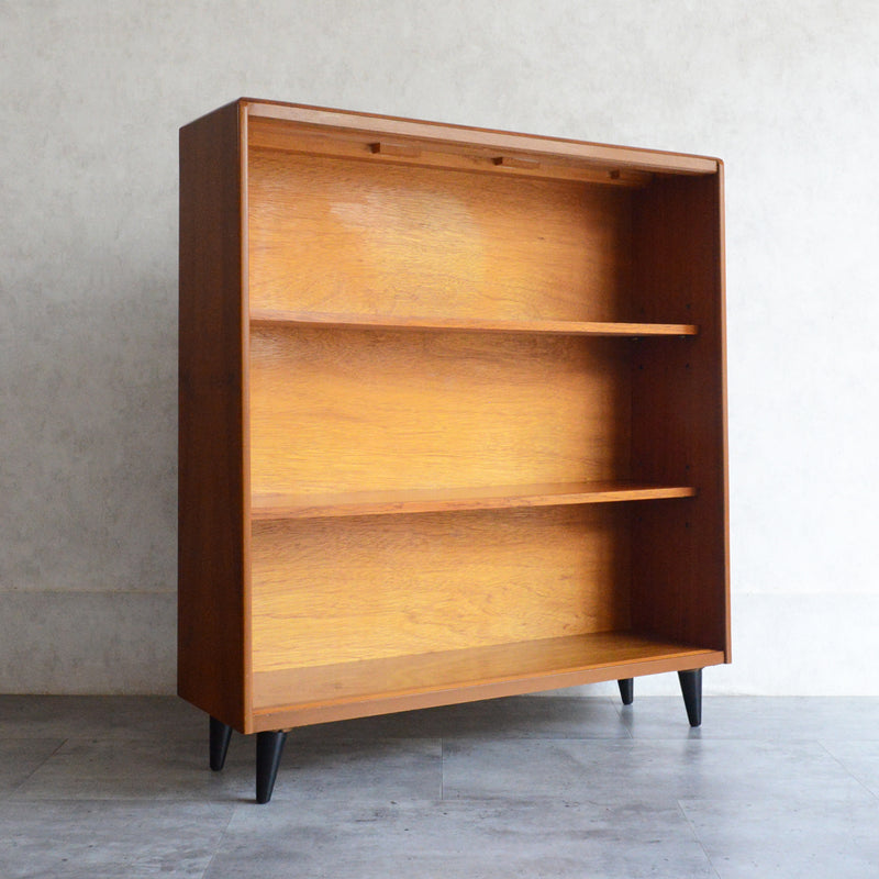 ミッドセンチュリー ヴィンテージ　ガラスキャビネット 96(天板剥離再塗装済）