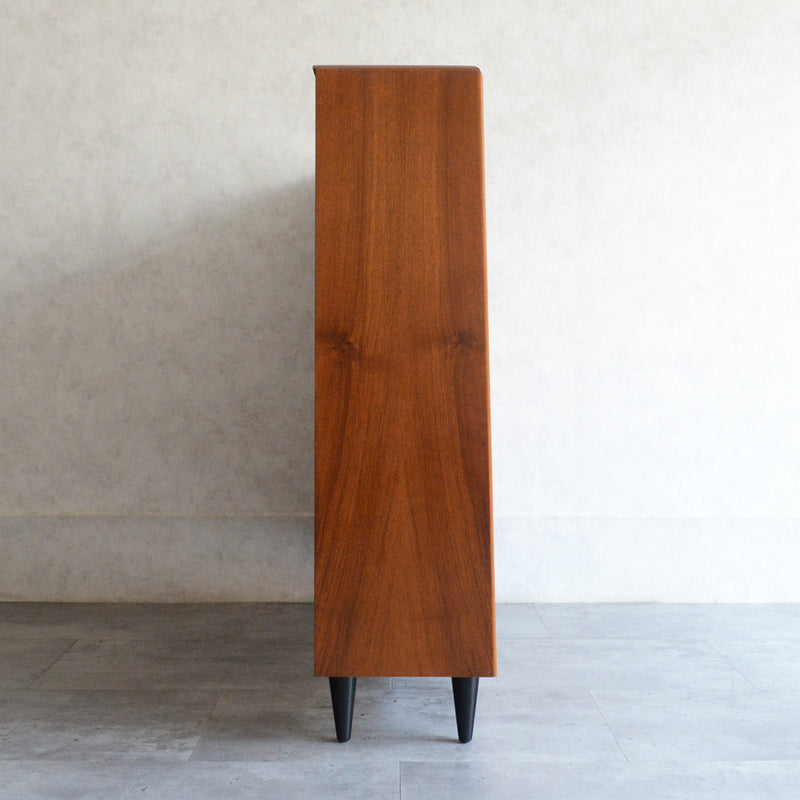 ミッドセンチュリー ヴィンテージ　ガラスキャビネット 96(天板剥離再塗装済）