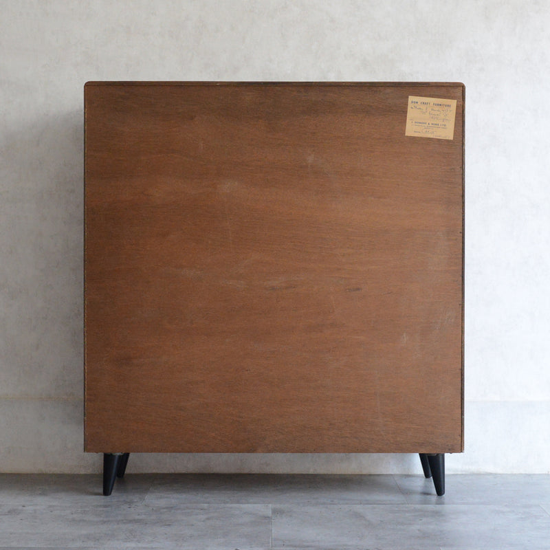 ミッドセンチュリー ヴィンテージ　ガラスキャビネット 96(天板剥離再塗装済）