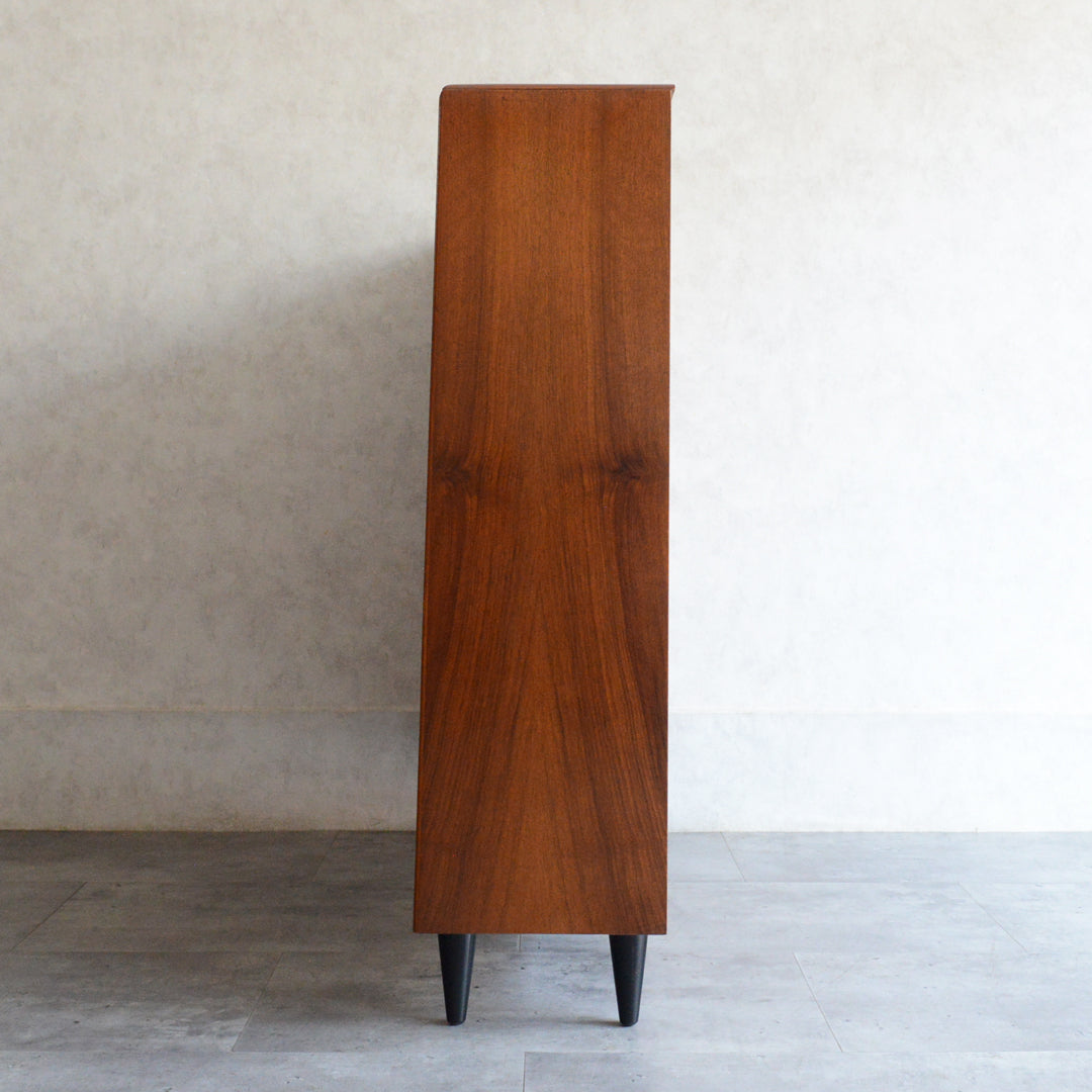 ミッドセンチュリー ヴィンテージ　ガラスキャビネット 96(天板剥離再塗装済）