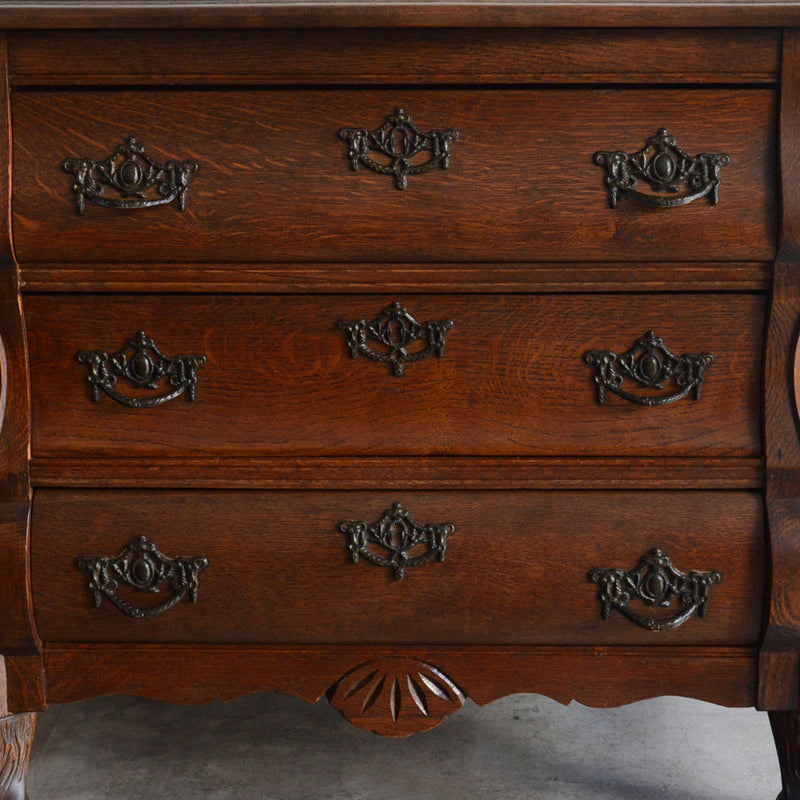 ベルギークラシック オーク 3段チェスト 04